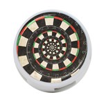 Spiral Dart Board Droste Effect  4-Port USB Hub (One Side)