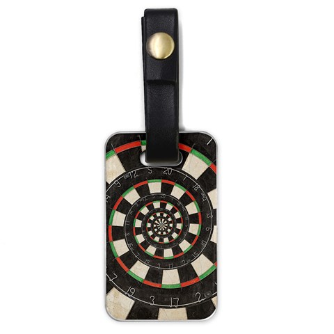 Spiral Dart Board Droste Effect  Luggage Tag (one side) from ArtsNow.com Front