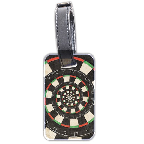 Spiral Dart Board Droste Effect  Luggage Tag (two sides) from ArtsNow.com Back