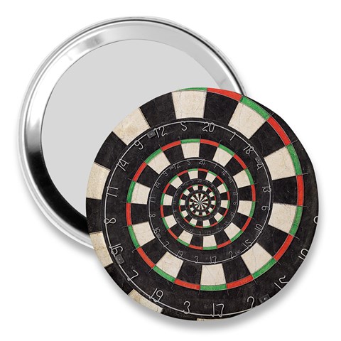 Spiral Dart Board Droste Effect  3  Handbag Mirror from ArtsNow.com Front