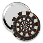 Spiral Dart Board Droste Effect  3  Handbag Mirror