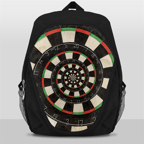 Spiral Dart Board Droste Effect  Backpack Bag from ArtsNow.com Front