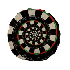 Spiral Dart Board Droste Effect  Standard 15  Premium Round Cushion  from ArtsNow.com Front