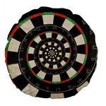 Spiral Dart Board Droste Effect  Large 18  Premium Round Cushion 