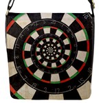 Spiral Dart Board Droste Effect  Flap Closure Messenger Bag (S)