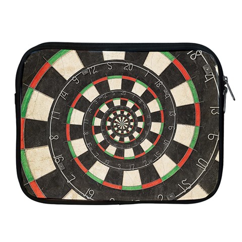 Spiral Dart Board Droste Effect  Apple iPad 2/3/4 Zipper Case from ArtsNow.com Front