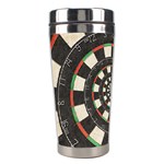 Spiral Dart Board Droste Effect  Stainless Steel Travel Tumbler