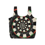 Spiral Dart Board Droste Effect  Full Print Recycle Bag (S)