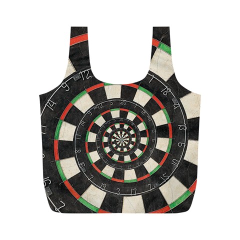 Spiral Dart Board Droste Effect  Full Print Recycle Bag (M) from ArtsNow.com Front