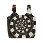 Spiral Dart Board Droste Effect  Full Print Recycle Bag (M)