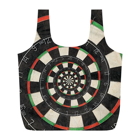 Spiral Dart Board Droste Effect  Full Print Recycle Bag (L) from ArtsNow.com Front