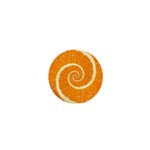 Spiral Citrus Orange Droste  1  Mini Button