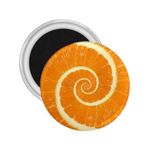 Spiral Citrus Orange Droste  2.25  Magnet from ArtsNow.com Front