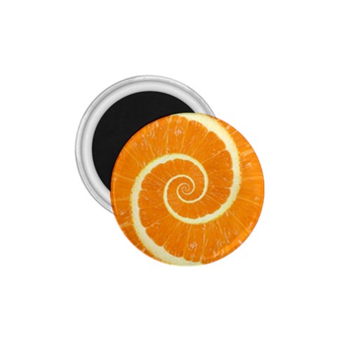 Spiral Citrus Orange Droste  1.75  Magnet from ArtsNow.com Front