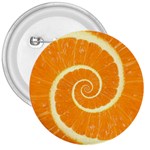 Spiral Citrus Orange Droste  3  Button