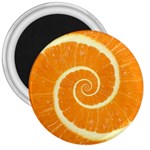 Spiral Citrus Orange Droste  3  Magnet