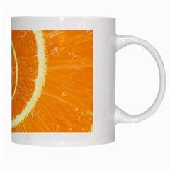 Spiral Citrus Orange Droste  White Mug from ArtsNow.com Right