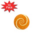 Spiral Citrus Orange Droste  1  Mini Magnet (10 pack) 