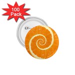 Spiral Citrus Orange Droste  1.75  Button (100 pack) 