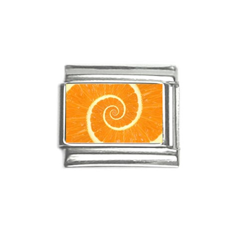 Spiral Citrus Orange Droste  Italian Charm (9mm) from ArtsNow.com Front