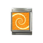 Spiral Citrus Orange Droste  Italian Charm (13mm)