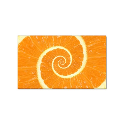 Spiral Citrus Orange Droste  Sticker (Rectangular) from ArtsNow.com Front