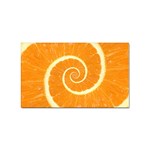 Spiral Citrus Orange Droste  Sticker (Rectangular)