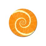 Spiral Citrus Orange Droste  Magnet 3  (Round)