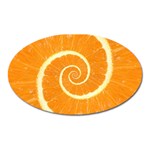 Spiral Citrus Orange Droste  Magnet (Oval)