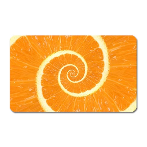 Spiral Citrus Orange Droste  Magnet (Rectangular) from ArtsNow.com Front