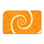 Spiral Citrus Orange Droste  Magnet (Rectangular)