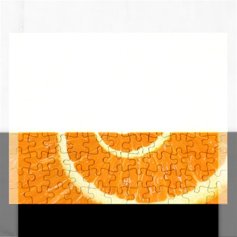 Spiral Citrus Orange Droste  Jigsaw Puzzle (Rectangular) from ArtsNow.com Front