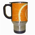 Spiral Citrus Orange Droste  Travel Mug (White)