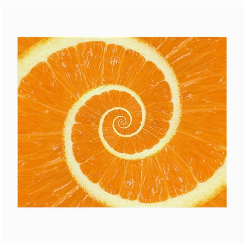 Spiral Citrus Orange Droste  Small Glasses Cloth from ArtsNow.com Front