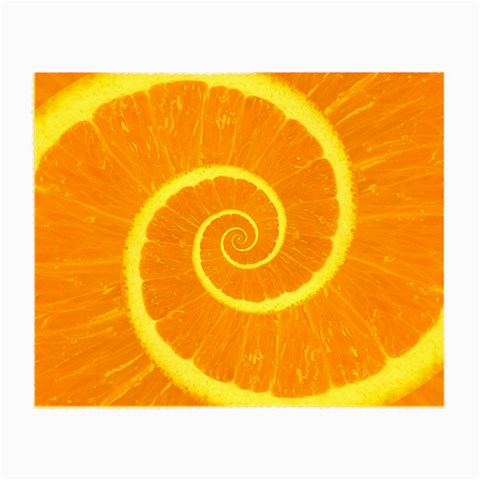 Spiral Citrus Orange Droste  Small Glasses Cloth from ArtsNow.com Front