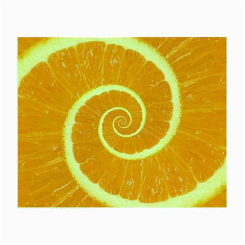 Spiral Citrus Orange Droste  Small Glasses Cloth from ArtsNow.com Front