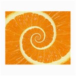 Spiral Citrus Orange Droste  Small Glasses Cloth