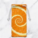 Spiral Citrus Orange Droste  Jewelry Bag