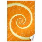 Spiral Citrus Orange Droste  Canvas 20  x 30 