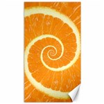 Spiral Citrus Orange Droste  Canvas 40  x 72 