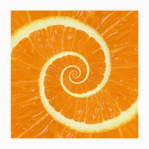 Spiral Citrus Orange Droste  Medium Glasses Cloth from ArtsNow.com Front