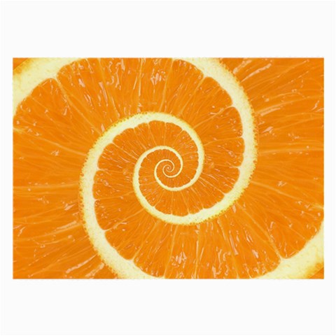 Spiral Citrus Orange Droste  Large Glasses Cloth from ArtsNow.com Front