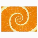 Spiral Citrus Orange Droste  Large Glasses Cloth