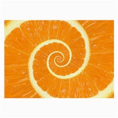 Spiral Citrus Orange Droste  Large Glasses Cloth (2 Sides) from ArtsNow.com Front