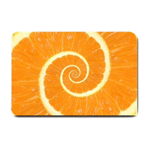 Spiral Citrus Orange Droste  Small Doormat from ArtsNow.com 24 x16  Door Mat