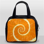 Spiral Citrus Orange Droste  Classic Handbag (Two Sides)