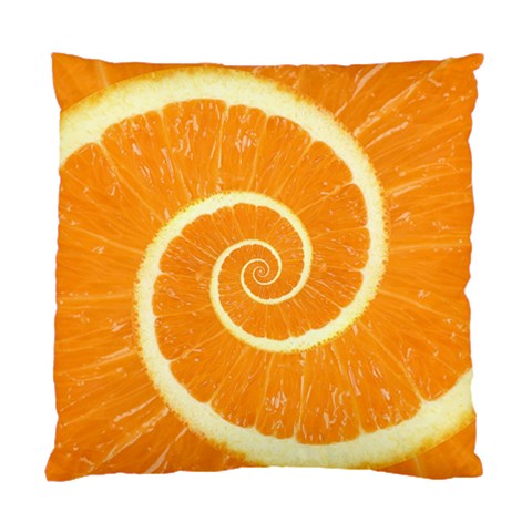 Spiral Citrus Orange Droste  Standard Cushion Case (Two Sides) from ArtsNow.com Front