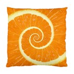 Spiral Citrus Orange Droste  Standard Cushion Case (Two Sides)