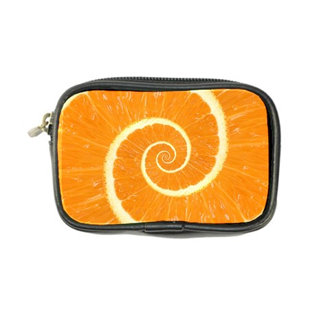 Spiral Citrus Orange Droste  Coin Purse from ArtsNow.com Front