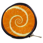 Spiral Citrus Orange Droste  Mini Makeup Bag